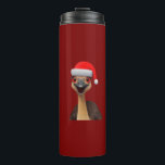 Santa's Aussie Helper - Cute Christmas Emu Thermal Tumbler<br><div class="desc">Santa's Aussie Helper - Cute Christmas Emu is an odd animal with a quirky appearance. Are you an emu keeper, zoo keeper, or emu farmer or do you have a friend who is? Emus: friendly and inquisitive: treat with respect and caution! Are you an emu lover? Do you know a...</div>