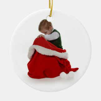 Santa's Bag Ceramic Tree Decoration