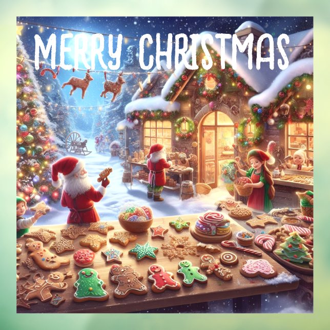 Santas Bake Shop Window Cling (Sheet 3)