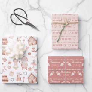 Santa's Bakery Wrapping Paper Sheets