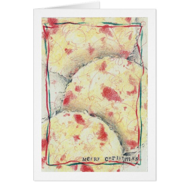 Santa's Beard Christmas Cookies with Recipe (Front)