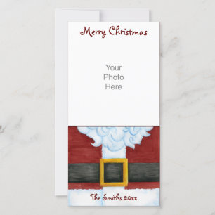 Santa's Belly Photo Card