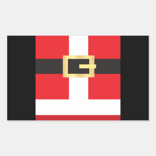 Santas Belt Rectangular Sticker