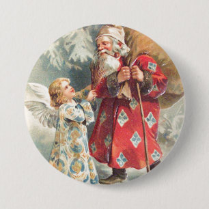 Santa's Best Christmas Wishes 7.5 Cm Round Badge
