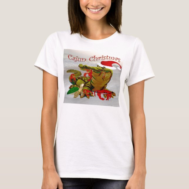 santas cajun christmas top (Front)