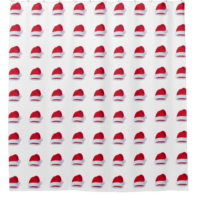 "SANTA'S CAP** CHILDREN OR ADULT SHOWER CURTAIN (Front)