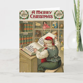 Santa's Checklist Holiday Card