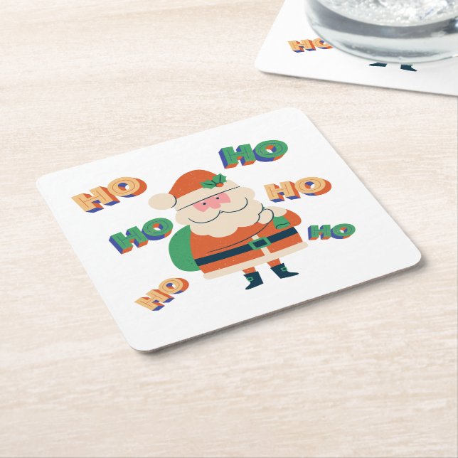 Santa's Cheer Coaster Set (Angled)