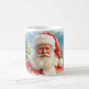 Santa's Cheerful Christmas Mug  