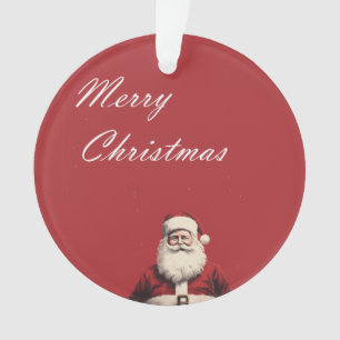Santa's Cheerful Greetings Ornament