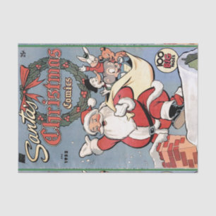 Santa's Christmas Comics 1952 Tissue Paper