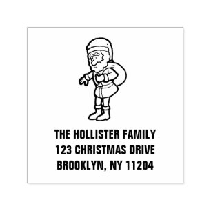 Santa's Christmas gift delivery Self-inking Stamp