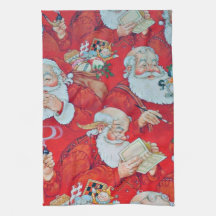 Santa's, Christmas Kitchen Towel