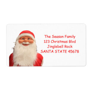 Santa's Christmas label