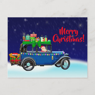 Santa's Christmas Mobile Holiday Postcard