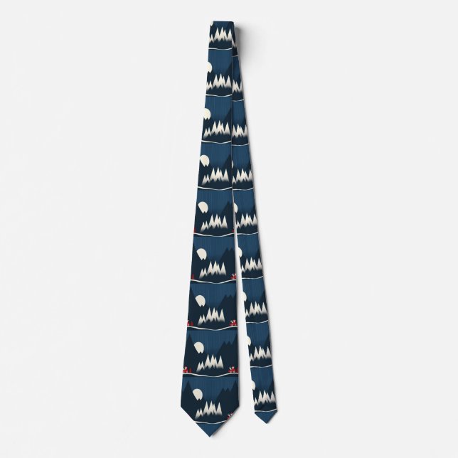 Santa's Christmas Night Run Tie (Front)