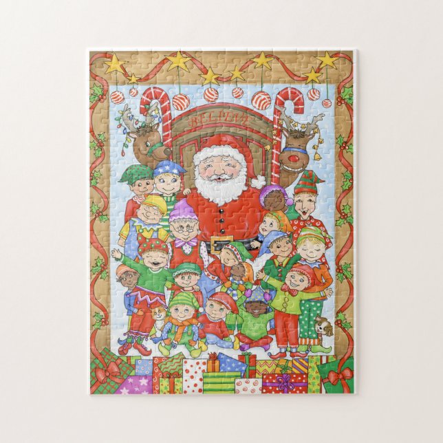Santa's Christmas Photo Puzzle  (Vertical)
