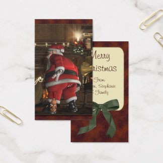 Santas Christmas Puppy Tag