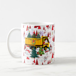 Santa's Christmas Tree delivery Truck  Coffee Mug