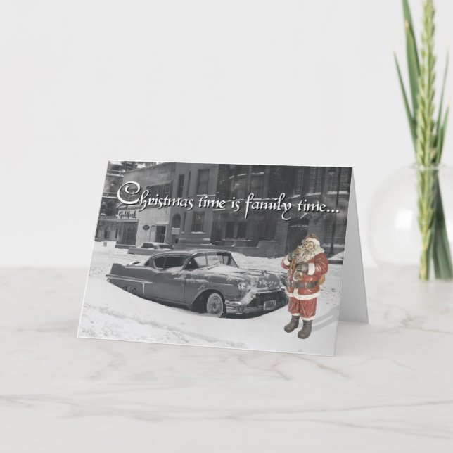 Santa's Classic Christmas Holiday Card (Front)
