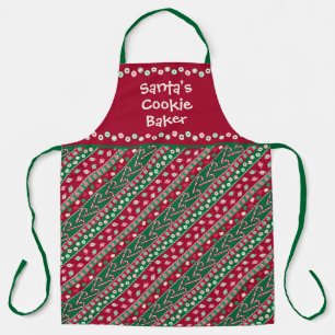 Santa's Cookie Baker l Old Fashion Christmas Candy Apron