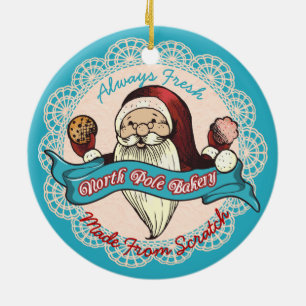 Santas cookie bakery  culinary Christmas ornament