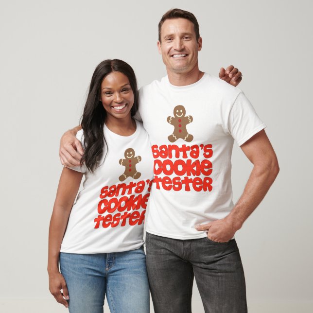 Santa's Cookie Tester Christmas Sweater (Unisex)