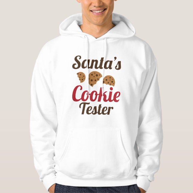 Santa's Cookie Tester Hoodie (Front)