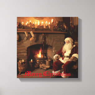 Santa's Cozy Nook Canvas Print