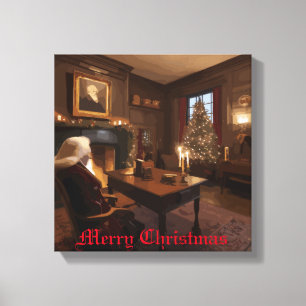 Santa's Cozy Nook Canvas Print