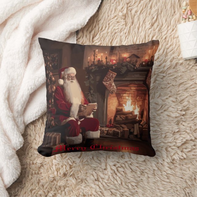 Santa's Cozy Nook Cushion (Blanket)