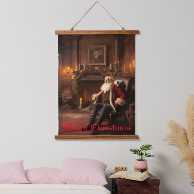 Santa's Cozy Nook Hanging Tapestry (Bedroom)