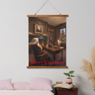 Santa's Cozy Nook Hanging Tapestry