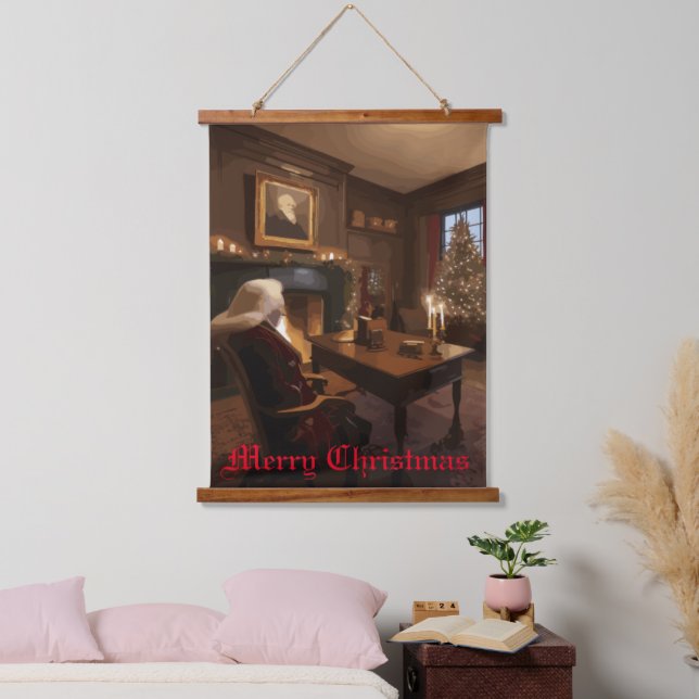 Santa's Cozy Nook Hanging Tapestry (Bedroom)