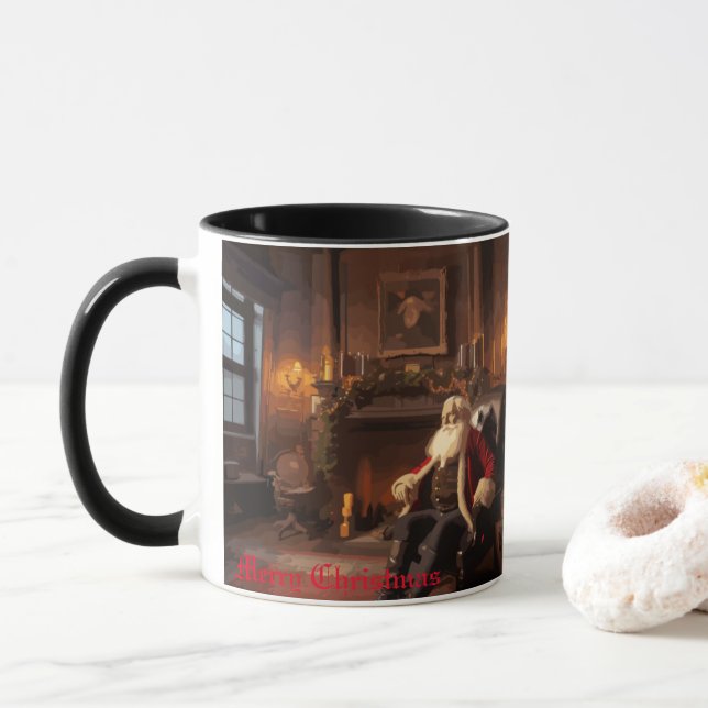 Santa's Cozy Nook Mug (With Donut)