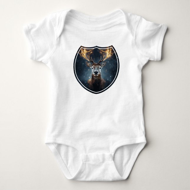 Santa's Crew  Baby Bodysuit (Front)