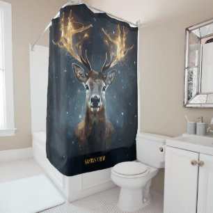 Santa's Crew  Shower Curtain