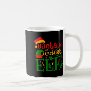 Santa's Cutest Elf Infant Pajamas Christmas Boy An Coffee Mug