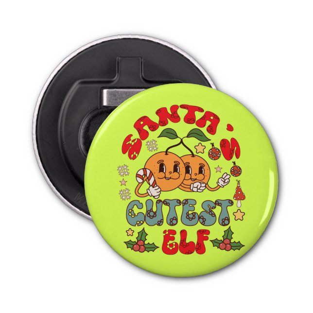 Santa's Cutest Elf Sublimation-80881 Bottle Opener (Front)