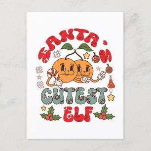 Santa's Cutest Elf Sublimation-80881 Holiday Postcard