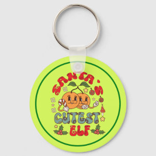 Santa's Cutest Elf Sublimation-80881 Key Ring