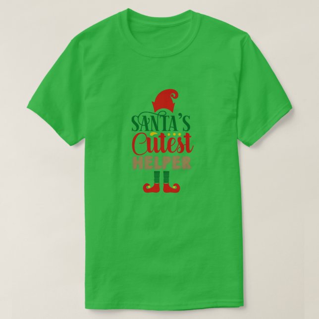 santas cutest helper01 T-Shirt (Design Front)