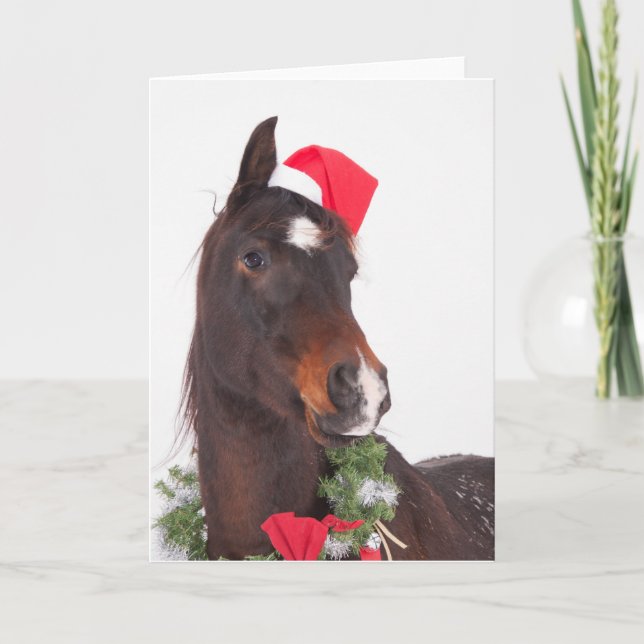 Santa's Cutest Helper Holiday Card (Front)