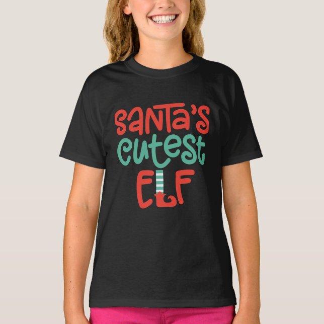 Santa's Cutie Elf T-Shirt (Front)