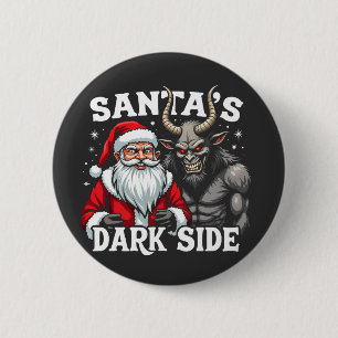 Santa's Dark Side Christmas Evil Krampus 6 Cm Round Badge