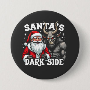 Santa's Dark Side Christmas Evil Krampus 7.5 Cm Round Badge