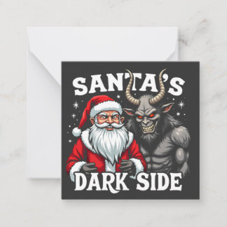 Santa's Dark Side Christmas Evil Krampus Card