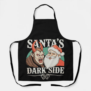 Santa's Dark Side Krampus Krampusnacht Christmas Apron