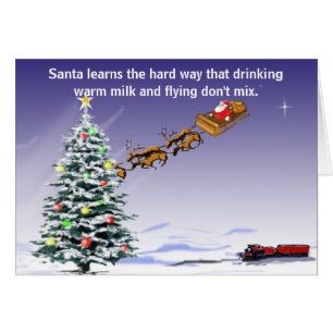Santa's Driving  personalised greeting card