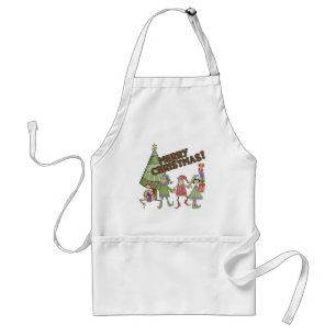 Santas Eleves Christmas Apron
